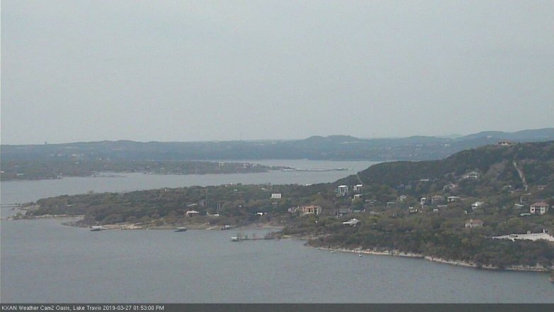 Lake Travis webcam, March 27, 2019 12:55 PM CT
