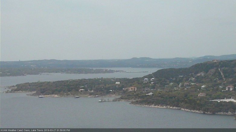 Lake Travis webcam, March 27, 2019 1:00 PM CT