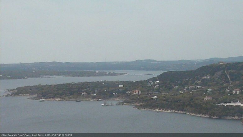 Lake Travis webcam, March 27, 2019 1:10 PM CT