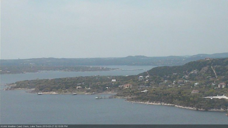 Lake Travis webcam, March 27, 2019 1:20 PM CT