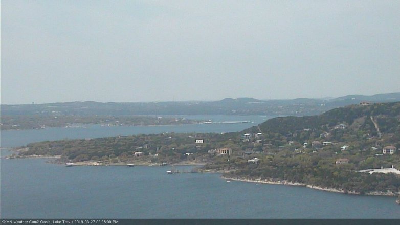 Lake Travis webcam, March 27, 2019 1:30 PM CT