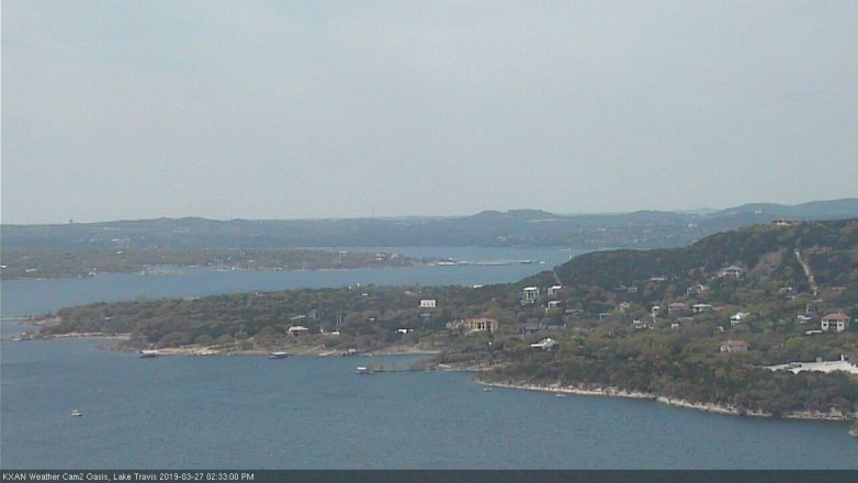 Lake Travis webcam, March 27, 2019 1:35 PM CT