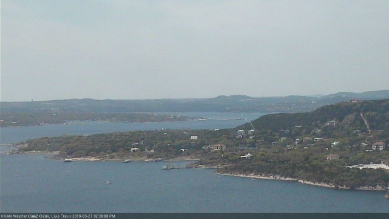 Lake Travis webcam, March 27, 2019 1:40 PM CT