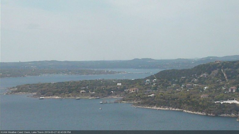 Lake Travis webcam, March 27, 2019 1:45 PM CT
