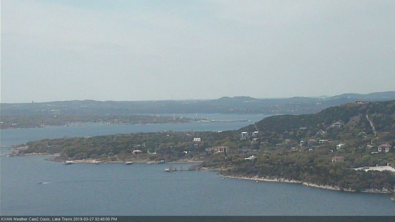 Lake Travis webcam, March 27, 2019 1:50 PM CT