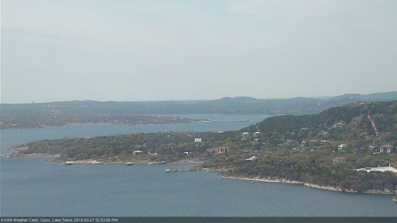 Lake Travis webcam, March 27, 2019 1:55 PM CT