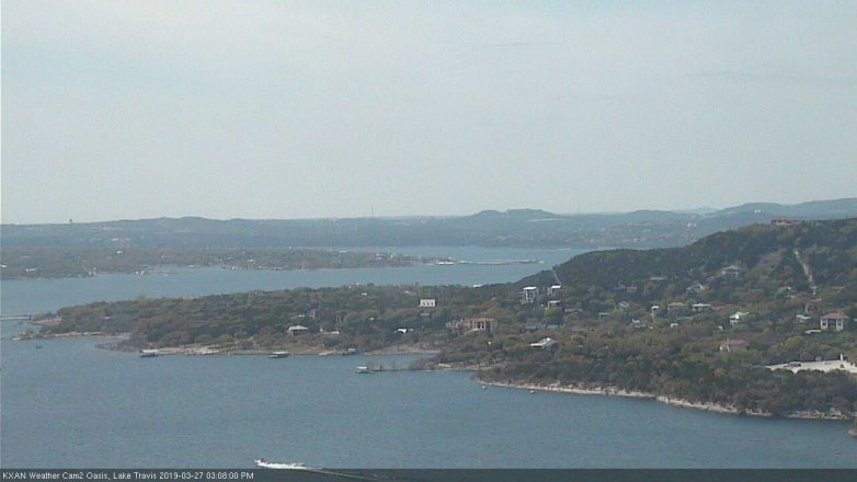 Lake Travis webcam, March 27, 2019 2:10 PM CT