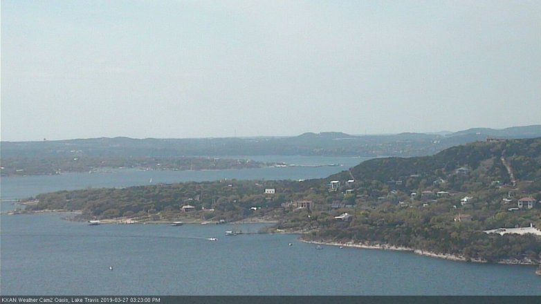 Lake Travis webcam, March 27, 2019 2:25 PM CT
