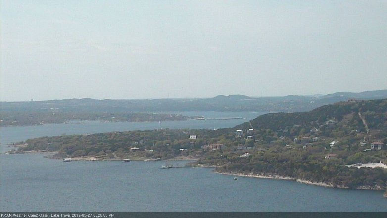 Lake Travis webcam, March 27, 2019 2:30 PM CT