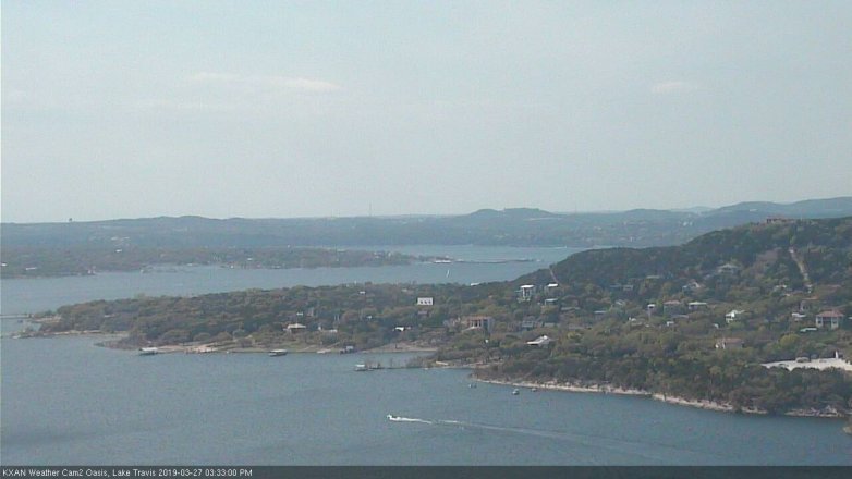 Lake Travis webcam, March 27, 2019 2:35 PM CT