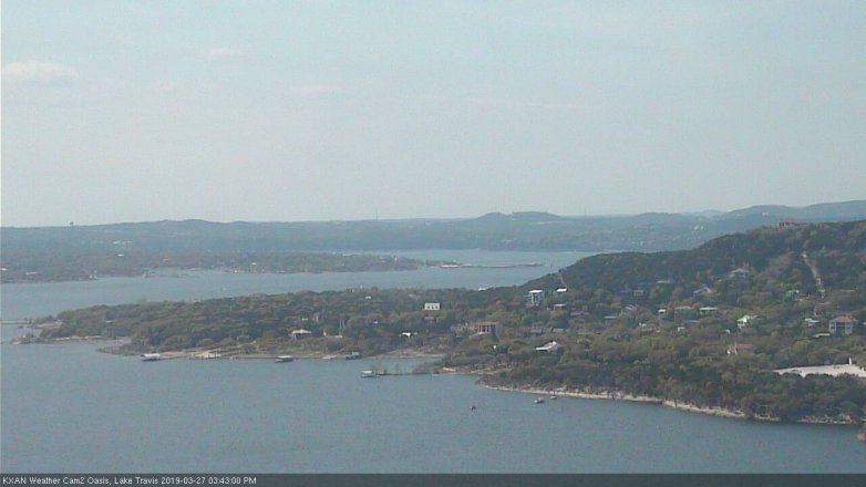Lake Travis webcam, March 27, 2019 2:45 PM CT