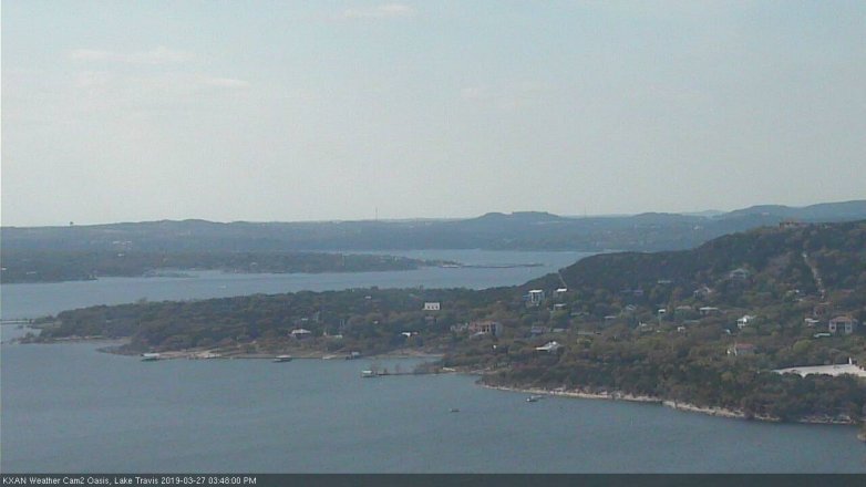 Lake Travis webcam, March 27, 2019 2:50 PM CT
