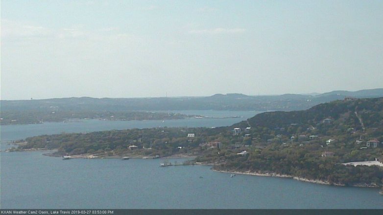 Lake Travis webcam, March 27, 2019 2:55 PM CT