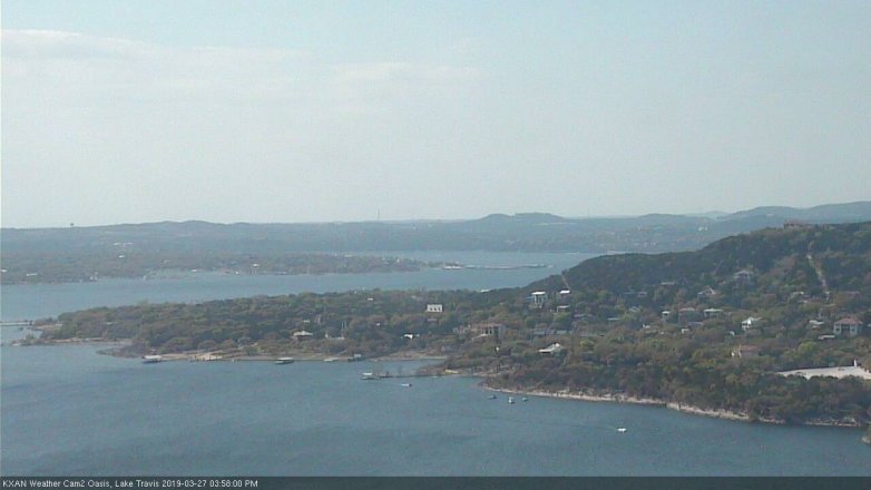 Lake Travis webcam, March 27, 2019 3:00 PM CT