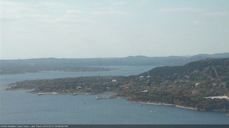 Lake Travis webcam, March 27, 2019 3:10 PM CT
