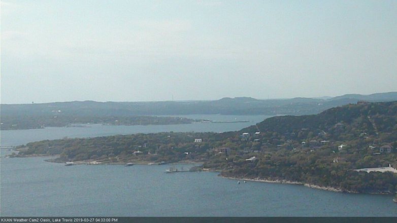 Lake Travis webcam, March 27, 2019 3:35 PM CT