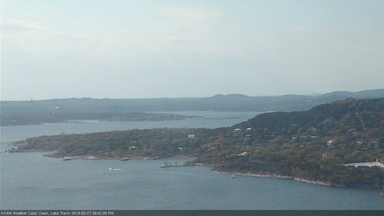 Lake Travis webcam, March 27, 2019 3:45 PM CT