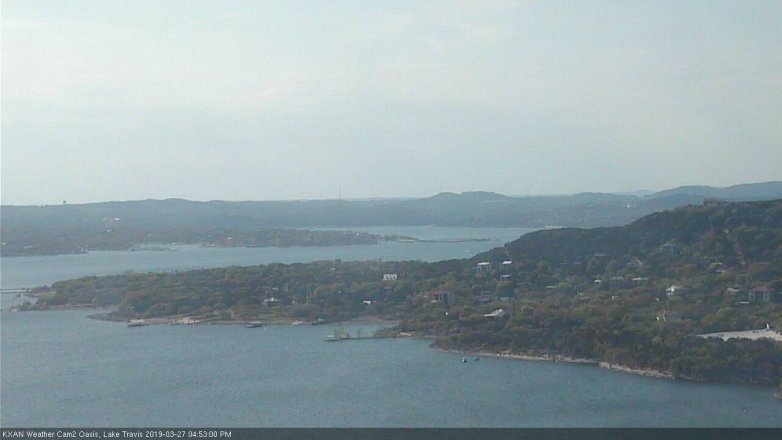 Lake Travis webcam, March 27, 2019 3:55 PM CT