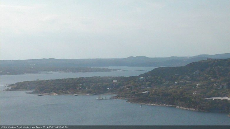 Lake Travis webcam, March 27, 2019 4:00 PM CT