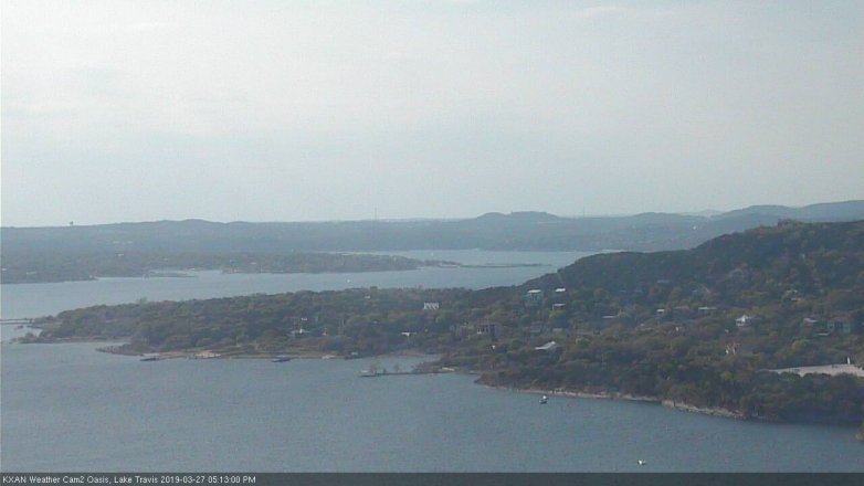 Lake Travis webcam, March 27, 2019 4:15 PM CT