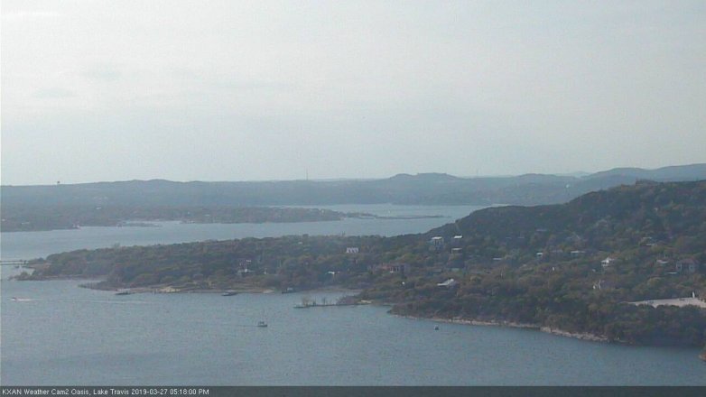 Lake Travis webcam, March 27, 2019 4:20 PM CT