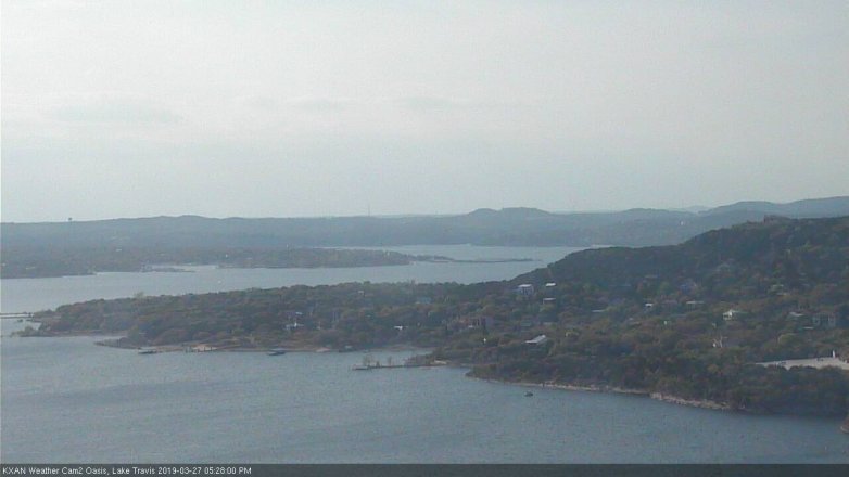 Lake Travis webcam, March 27, 2019 4:30 PM CT