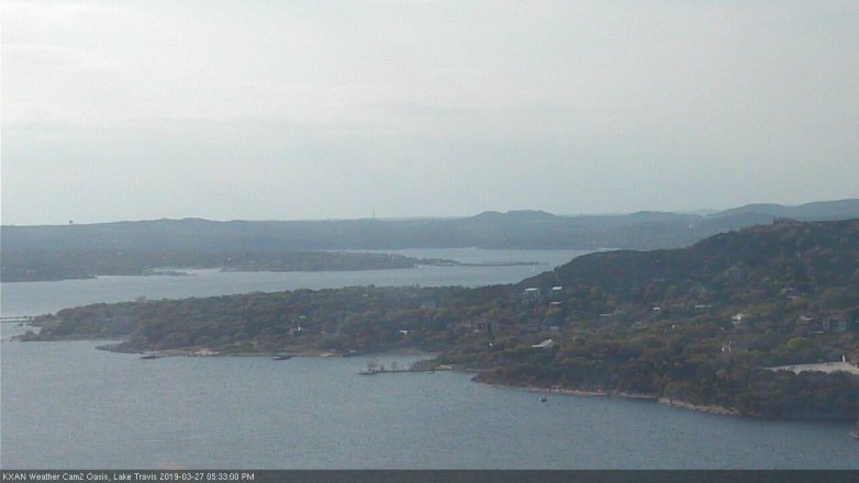 Lake Travis webcam, March 27, 2019 4:35 PM CT