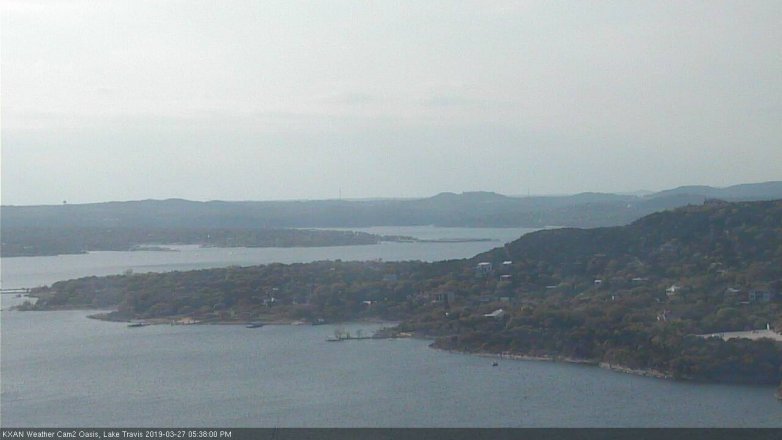 Lake Travis webcam, March 27, 2019 4:40 PM CT