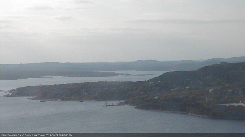 Lake Travis webcam, March 27, 2019 5:10 PM CT