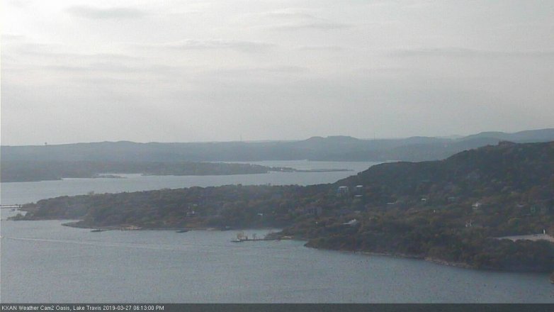 Lake Travis webcam, March 27, 2019 5:15 PM CT