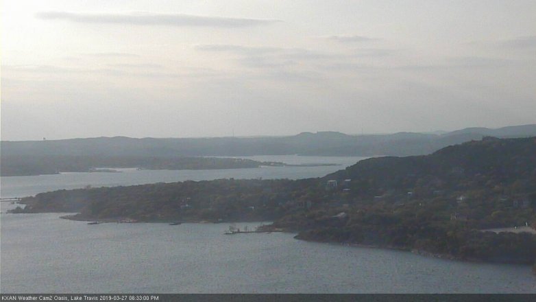 Lake Travis webcam, March 27, 2019 5:35 PM CT