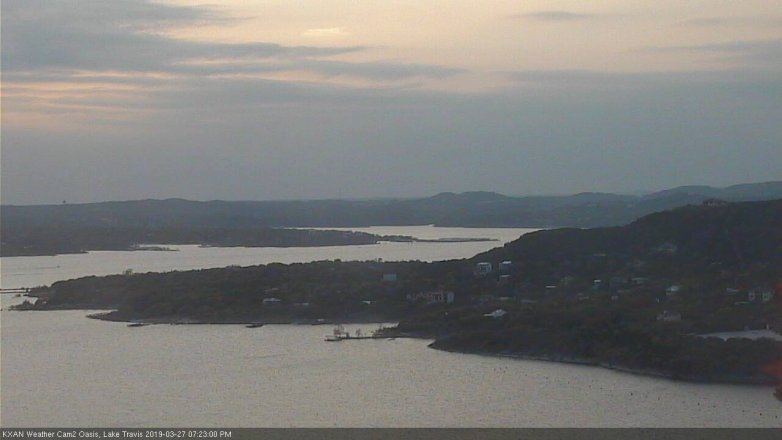 Lake Travis webcam, March 27, 2019 6:25 PM CT