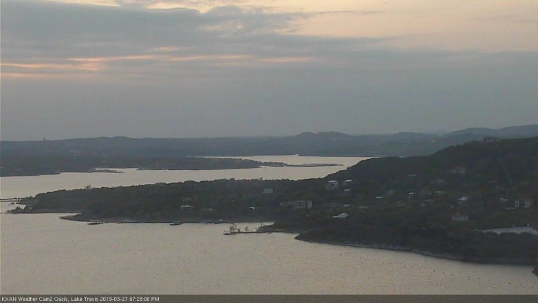 Lake Travis webcam, March 27, 2019 6:30 PM CT