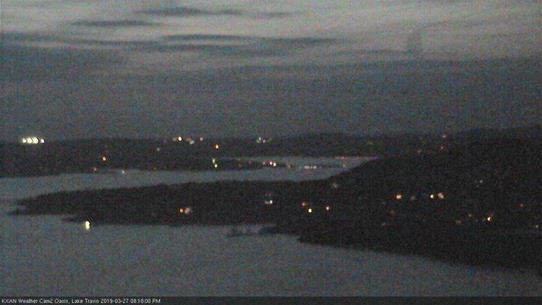 Lake Travis webcam, March 27, 2019 7:20 PM CT