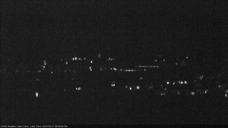 Lake Travis webcam, March 27, 2019 8:00 PM CT