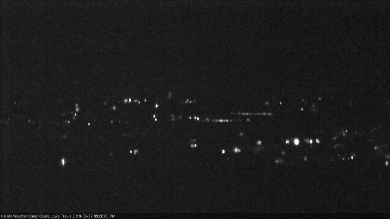 Lake Travis webcam, March 27, 2019 8:30 PM CT