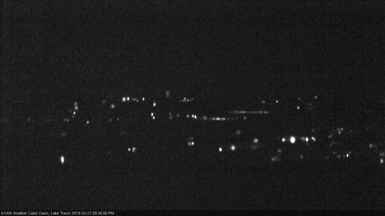 Lake Travis webcam, March 27, 2019 8:40 PM CT