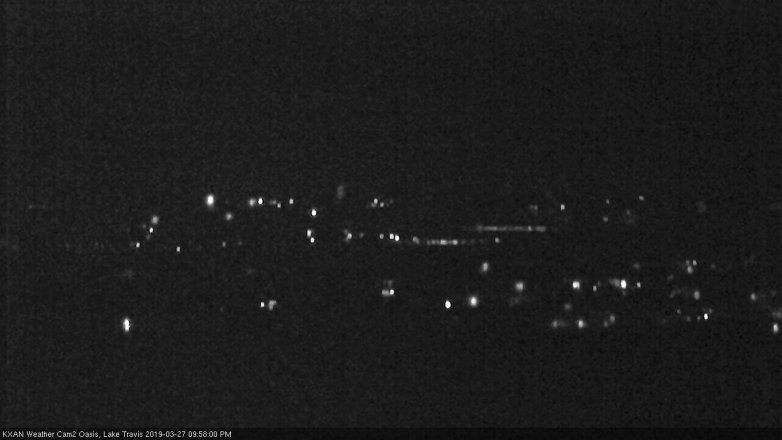 Lake Travis webcam, March 27, 2019 9:00 PM CT