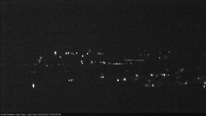 Lake Travis webcam, March 27, 2019 9:05 PM CT