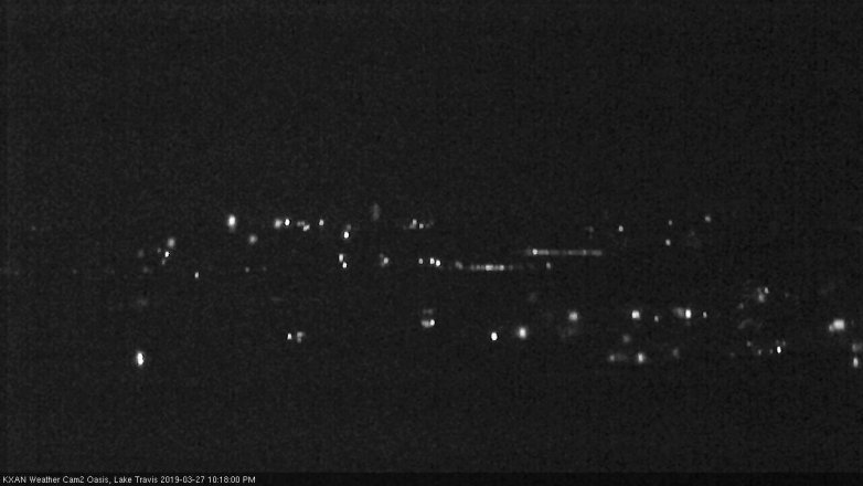 Lake Travis webcam, March 27, 2019 9:20 PM CT