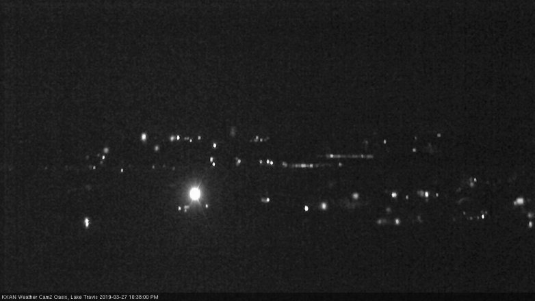 Lake Travis webcam, March 27, 2019 9:40 PM CT