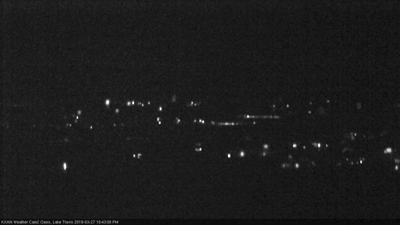 Lake Travis webcam, March 27, 2019 9:45 PM CT