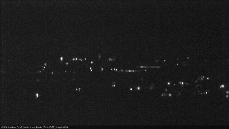 Lake Travis webcam, March 27, 2019 9:50 PM CT