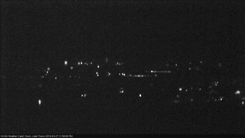 Lake Travis webcam, March 27, 2019 11:00 PM CT