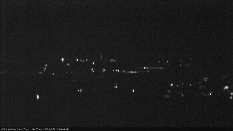 Lake Travis webcam, March 27, 2019 11:10 PM CT