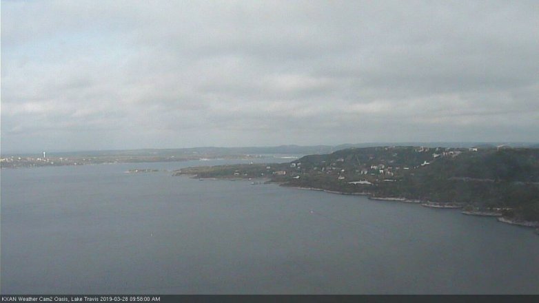 Lake Travis webcam, March 28, 2019 9:00 AM CT