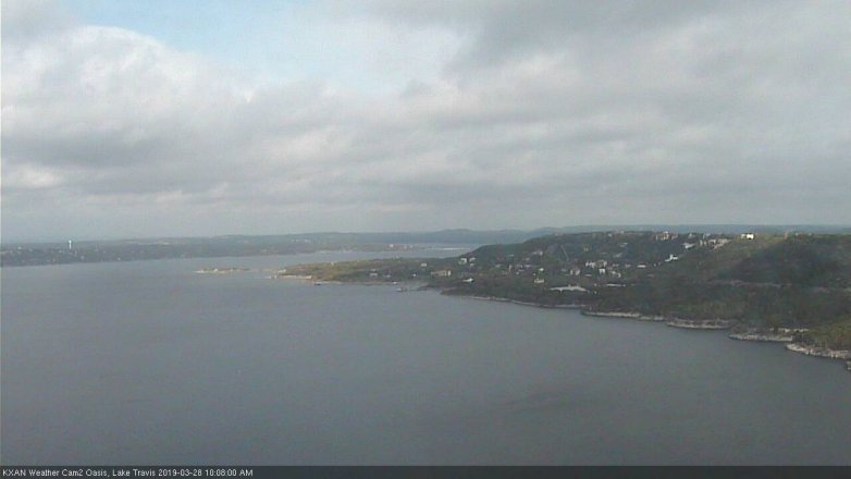 Lake Travis webcam, March 28, 2019 9:10 AM CT