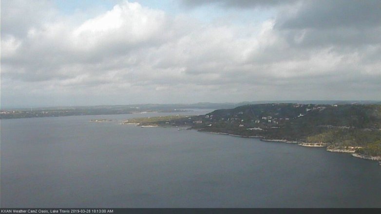 Lake Travis webcam, March 28, 2019 9:15 AM CT