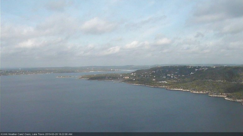 Lake Travis webcam, March 28, 2019 9:25 AM CT