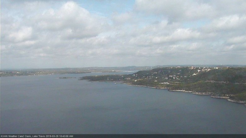 Lake Travis webcam, March 28, 2019 9:45 AM CT